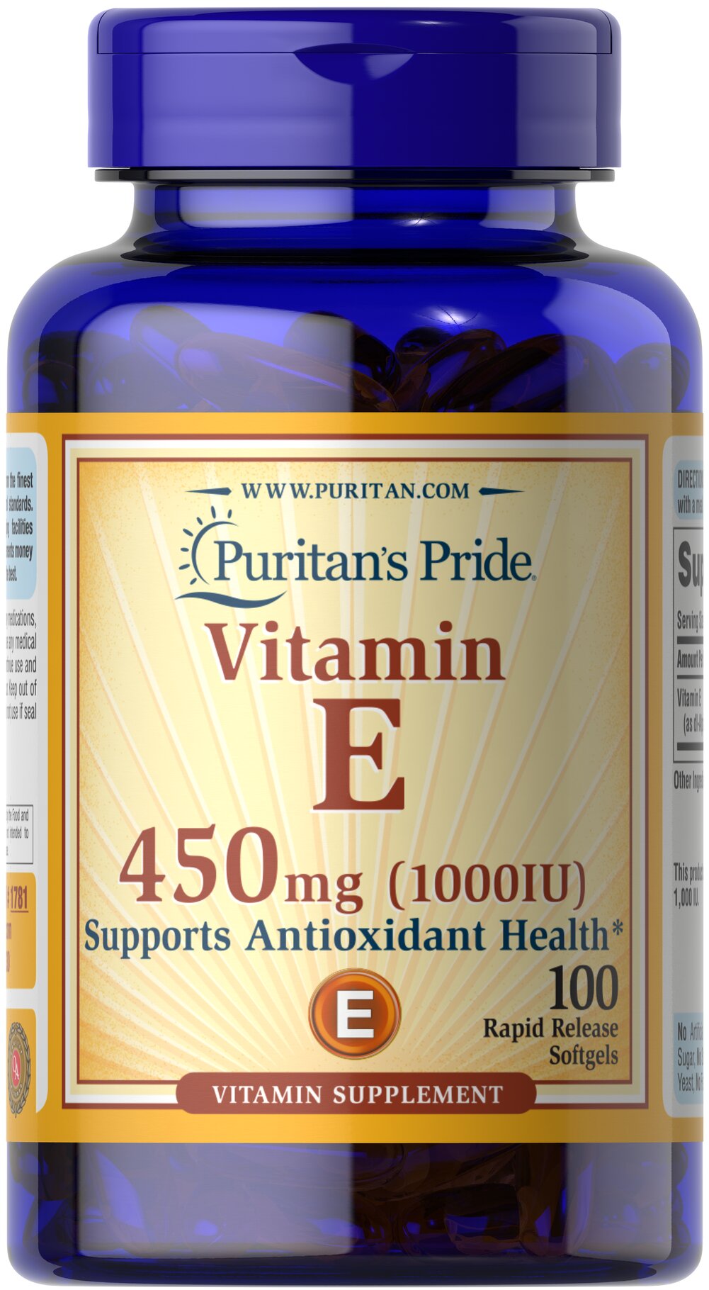 Puritains Pride Vitamin E 1000iu Puritains Pride Vitamin E 1000iu - Image 1