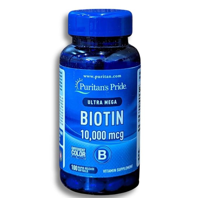 puritan's pride biotin 10000 mcg Biotin 10,000 mcg - Image 1
