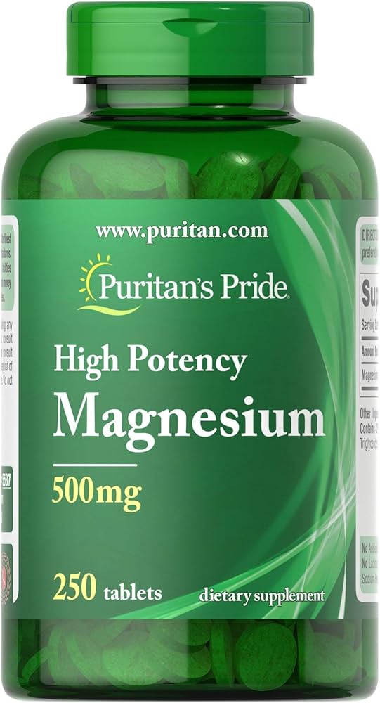 puritan's pride high potency magnesium 500mg Puritan's Pride Magnesium 500 Mg - Image 1